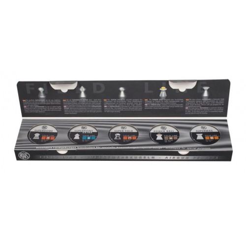 RWS Field Kit Cal. 4,5 Mm / .177 – 5 Paquets Variés 1000 Billes Pour Tir Loisir Et Field Target