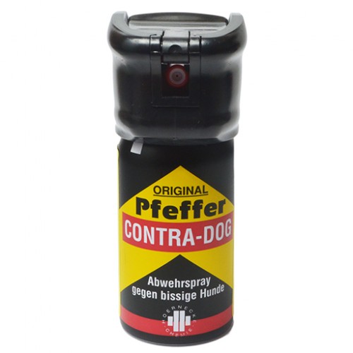 CONTRA DOG Spray Antiaggressione al peperoncino per la difesa personale da  animali 60gr Con getto Balistico