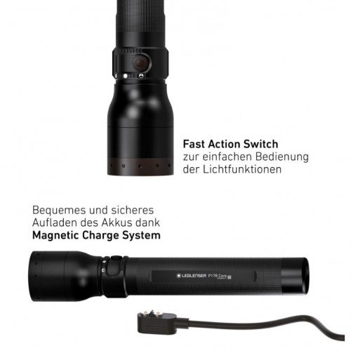 Ledlenser P7R Core Torcia Ricaricabile | 1400 Lumen, LED, Impermeabile, Alta Potenza