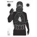 BEAST HUNTER Bersaglio di carta con sagoma TERRORISTA 42x59cm SINGOLO FOGLIO