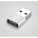 Adattatore da USB tipo C OTG a USB tipo A maschio colore ARGENTO