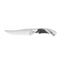 CLAUDE DOZORME CARVING Coltello da caccia con vere setole di CINGHIALE con lama da 13 cm.