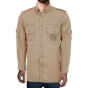!!!!!BARTAVEL -50%!!!!! Camicia BARTAVEL BAROUDEUR con toppa Fagiano Beige