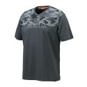 T-Shirt BERETTA CAMO Scollo a V Cotone Elasticizzato Camo Ebony