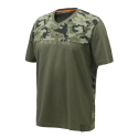 T-Shirt BERETTA CAMO Scollo a V Cotone Elasticizzato Camo Green