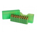 MTM J-20-M Box rigido portacolpi MEDIUM RIFLE calibro 308 da 20 colpi VERDE TRASPARENTE
