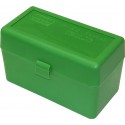MTM RLLD-50 PORTACOLPI LARGE RIFLE Portacolpi calibro 300WM, 7mm RM VERDE da 50 COLPI