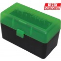 MTM RMLD 50-16 BOX rigido portacolpi Calibro 300 WSM 7mm da 50 Colpi Verde Nero