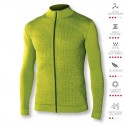 Maglia Tecnica Intima BIOTEX FIT1 Maniche Lunghe Full Zip Verde Lime