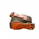 Cinghia per Fucile elastica con anti-scivolo Verde/Marrone chiaro