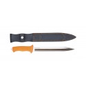 BROWNING KNIFE DAGGER OMEGA FLUO ORANGE POLYMER Coltello da Caccia con lama da 24cm.