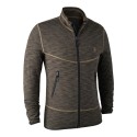 Maglia Full Zip DEERHUNTER NORDEN Insulated in Maglia Marrone Melange