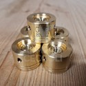 Bobine calibro 12 in ottone per chiusura ad orlo tondo bossolo in plastica