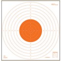 Bersaglio per tiro speciale per pistola e carabina in carta stampata in ARANCIO cod.839