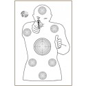 BERSAGLIO OPERATIVO per tiro di difesa formato 50x70 cm PEZZO SINGOLO cod.868