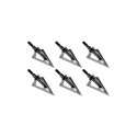 PUNTE DA CACCIA JX-212 A TRE LAME IN ACCIAIO CORPO IN ALLUMINIO SET 6 PEZZI