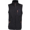 Gilet OS TRACHTEN KLESI in Maglia con interno in Pile collo alto Nero Melange