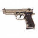 BRUNI 92 CAL.9MM PAK NIKEL Replica Beretta 92 Pistola a salve calibro 9mm Cod.BR-1305N