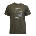 T-shirt BARTAVEL NATURE con Stampa Probléme-Solution Khaki