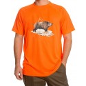 T-shirt BARTAVEL NATURE con Stampa Cinghiale Orange