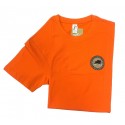 T-shirt BARTAVEL NATURE con toppa Cinghiale Arancio