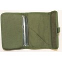 VEGA HOLSTER Porta licenza di caccia VERDE in cordura con tasche PVC trasparenti estraibili, chiusura in velcro. Cod.2WC01V