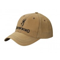 Berretto BROWNING CAP LITE WAX con logo Tan