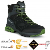Scarpone Uomo AKU REACTIVE GTX Nubuck e Gore-Tex GrigioScuroVerde
