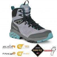 Scarpone Donna AKU REACTIVE GTX W'S Nubuck Gore-Tex ViolaChiaro/Aqua