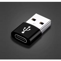 Adattatore da USB tipo C OTG a USB tipo A maschio colore NERO