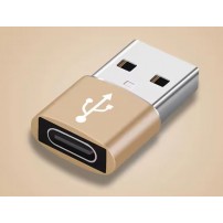 Adattatore da USB tipo C OTG a USB tipo A maschio colore GOLD