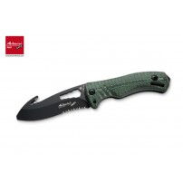 MAMBA Coltello con manico in Micarta a lama fissa + fodero Kit 6 Inserti e Prolunga 1/4