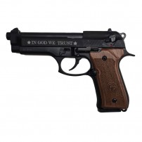 KIMAR Pistola a salve BERETTA 92 Cal.9mmPAK ''IN GOD WE TRUST'' SPECIAL EDITION cod.420.074
