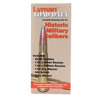 LYMAN 9780016 LOAD DATA HISTORIC MILITARY CALIBERS Manuale di ricarica per armi storiche
