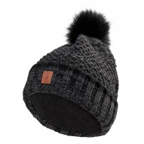 Berretta DEERHUNTER LADY KNITTED HAT Donna Pompon Black