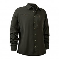 Camicia DEERHUNTER CANOPY SHIRT Elasticizzata RipStop Verde