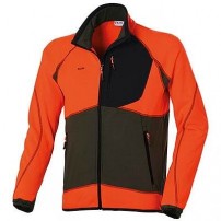 Maglia BLATEX Micropile Full Zip Elasticizzata Alta Visibilità con inserti