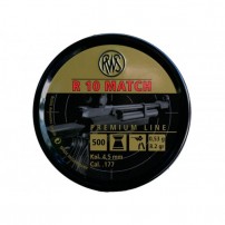 RWS R10 MATCH per Carabina Pallini Cal.4,48' 0,53g 8.2gr cod.2137356 Conf. da 500 pallini