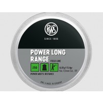 RWS POWER LONG RANGE 2421118 Pallini calibro 4,5mm 0,87g 13,4 grs Conf. da 250 pallini