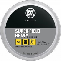 RWS SUPER FIELD HEAVY 2430683 pallini calibro 5,50.22 1,14G/17.6gr Conf. da 500 pallini da carabina