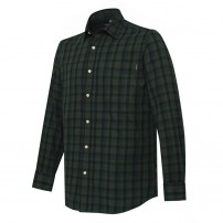 !!! SALDI -30%!!! Camicia BERETTA BRYGGEN 100% Cotone Green&Black Quadri