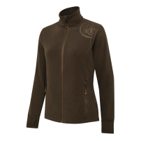Pile BERETTA HP LOGO Full Zip Donna BrownBark