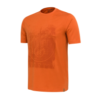 !!! BLACK FRIDAY BERETTA -30% !!! T-shirt BERETTA LOGO 100% Cotone Apricot&Orange