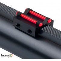 TONI SYSTEM TR10 Tacca di mira per fucili da bindella larghezza da 10,1mm Fibra ottica ROSSA da 1mm