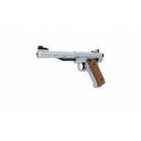 UMAREX RUGER Mark IV STEINLESS Pistola ad aria compressa a molla Cal.4,5mm.177 < 3,0 J cod.5.8413