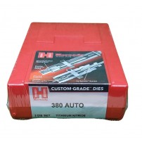 HORNADY CUSTOM GRADE DIES Titanium Nitride 546518 Die calibro 380 AUTO 3 die set