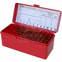 MTM RL-60-30 Portacolpi calibro 308 MEDIUM RIFLE Rosso da 60 colpi