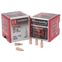 HORNADY VARMINT 2260 SP SX Palle calibro 22.224'' 55 grani Conf. da 100 palle