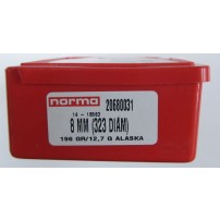 NORMA ALASKA Palle SP Cal.8mmn.323'' 196grs cod.20680031 Conf. da 100 Palle