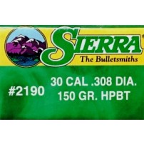 SIERRA MatchKing 2190 HPBT Palle calibro 30.308'' 150 grani Conf. da 100 palle